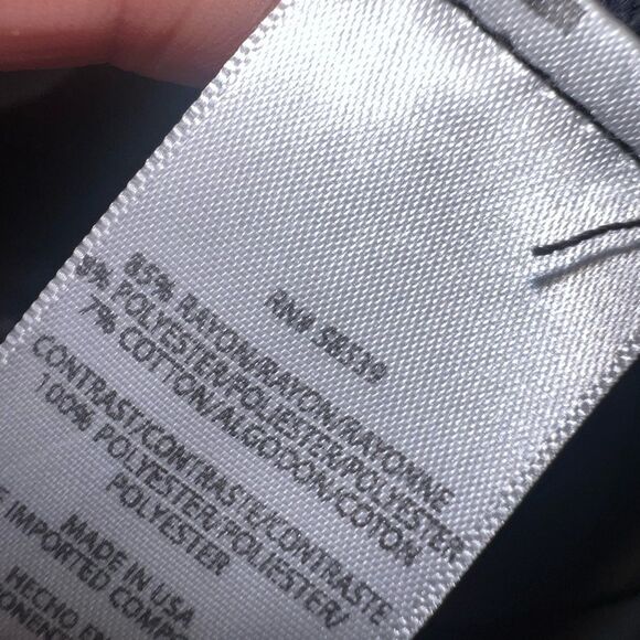 Kut From the Kloth Navy Blue Marled Layered Sweater Top Made in USA size XL EUC - Picture 5 of 5